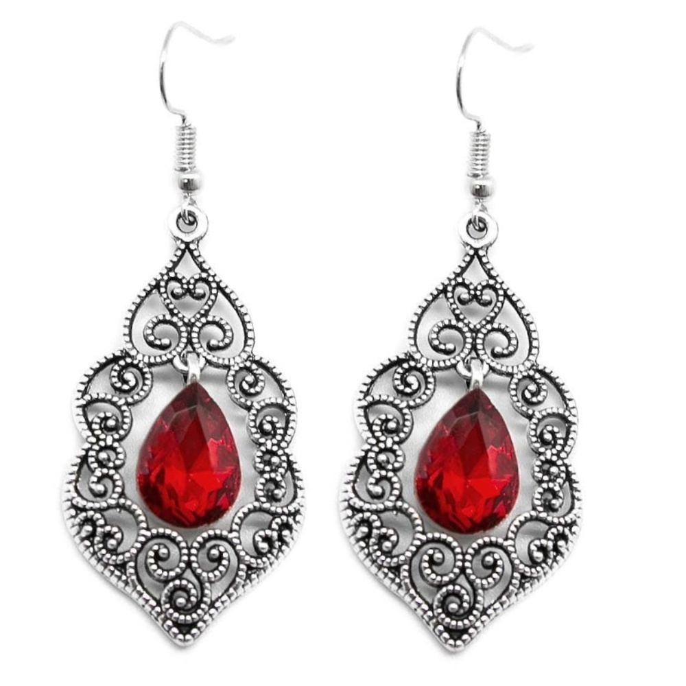 Earrings - The Selection Red
